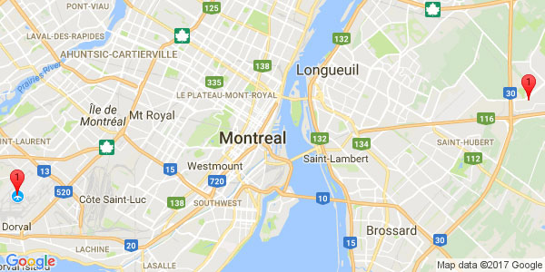 Pierre-Elliot Trudeau International Airport to SERVO-ROBOT Pierre-Elliot Trudeau International Airport to SERVO-ROBOT